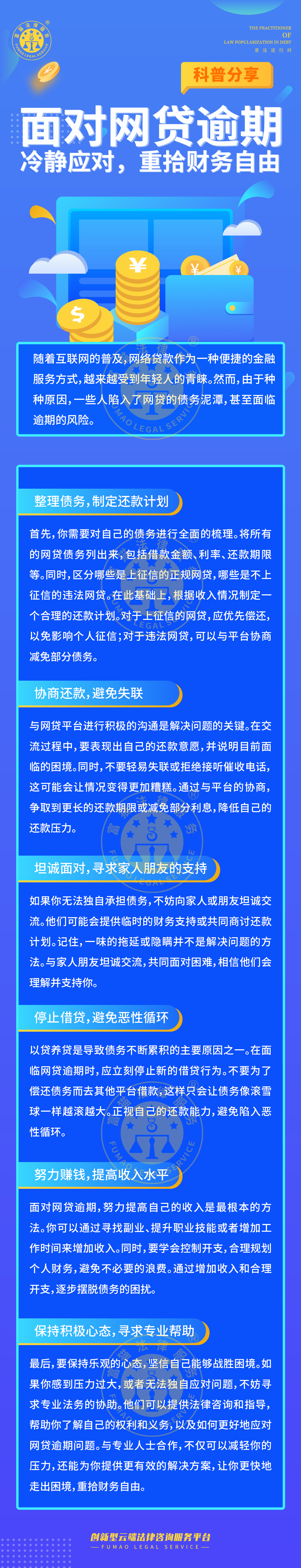 全民普法丨面對網(wǎng)貸逾期，冷靜應對，重拾財務自由