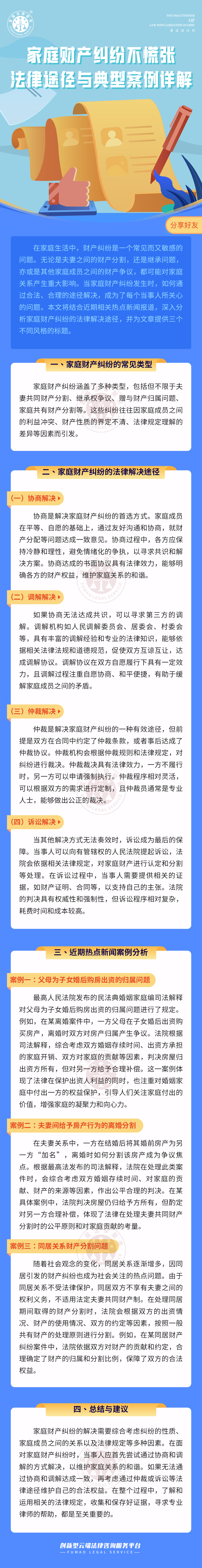 富貓法務：家庭財產糾紛不慌張，法律途徑與典型案例詳解